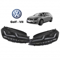 Μπροστινά Φανάρια Set Για Vw Golf VII (7) 12-17 DRL Full Led Halogen Version Black LEDHL103-BK Osram Ledriving - Headlights - Xenon - Bulbs